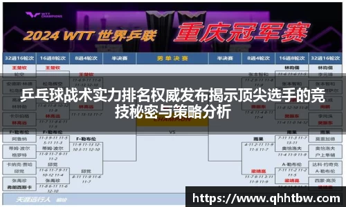 乒乓球战术实力排名权威发布揭示顶尖选手的竞技秘密与策略分析